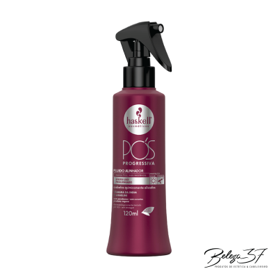 Frasco vinho com pulverizador preto de fluido alisador Haskell Pós Progressiva