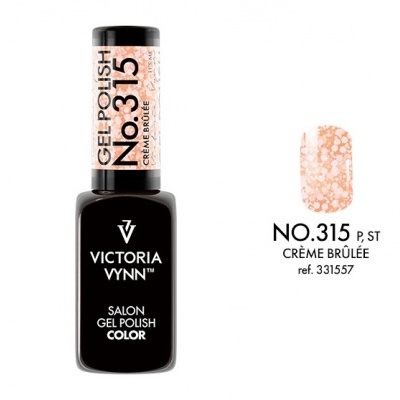 Esmalte gel Victoria Vynn no. 315 Crème Brûlée e amostra da cor