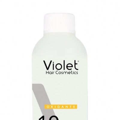 Frasco branco com rótulo de oxidante para cabelo 10 VOL, 150 ml