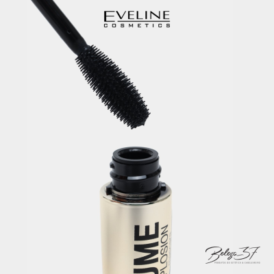 Pincel e frasco de máscara para pestanas Eveline Cosmetics
