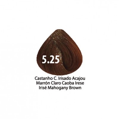 amostra de cor castanho irísado acajou 5.25