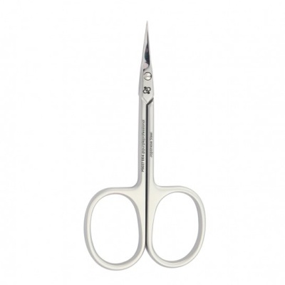 Tesoura pequena metálica com lâminas finas e pontiagudas