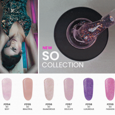 Divulgação da nova coleção SO de vernizes com seis cores e nomes distintos