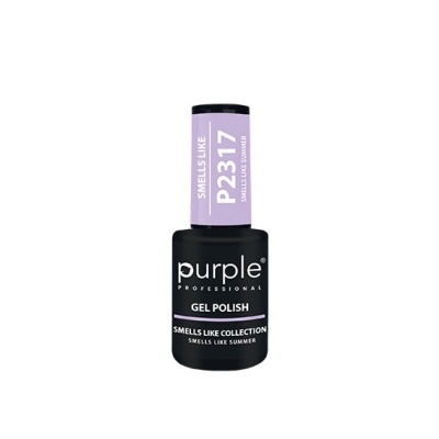 Frasco de verniz gel para unhas Purple Professional cor lilás e preto