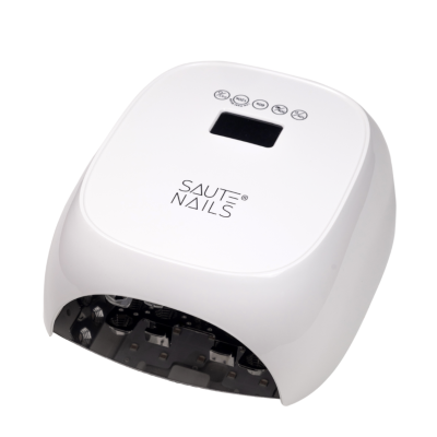 Lâmpada LED branca para unhas SAUTE NAILS com visor digital e botões no topo