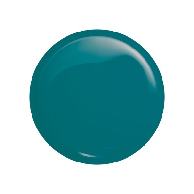 Objeto circular verde-azulado com brilho