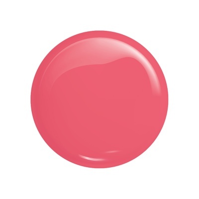 amostra circular de verniz cor de rosa brilhante