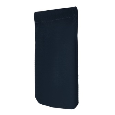 Estojo preto para óculos retangular de tecido