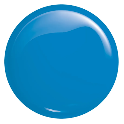 Bola azul lisa com brilho sobre fundo branco