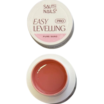 Embalagem redonda branca com gel cor salmão para unhas