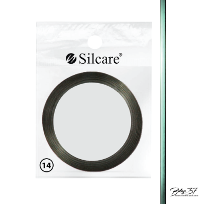 Fio preto para unhas Silcare na embalagem