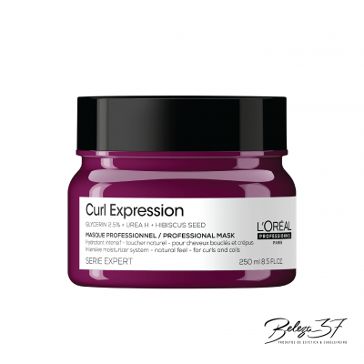 Frasco roxo máscara profissional cabelo L'Oréal Curl Expression 250 ml