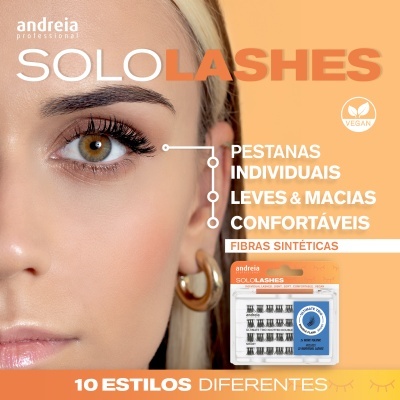 Imagem promocional das pestanas individuais SOLO LASHES da andreia professional