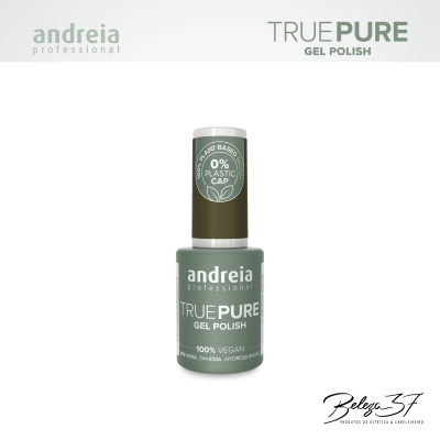frasco de verniz gel para unhas verde oliva da andreia professional TRUE PURE
