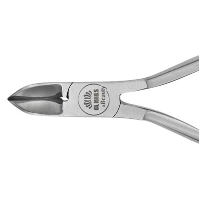 Alicate metálico para unhas com gravação 'REALIS & Beauty'