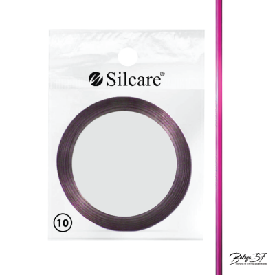 Pacote com rolo de fita metálica roxa Silcare