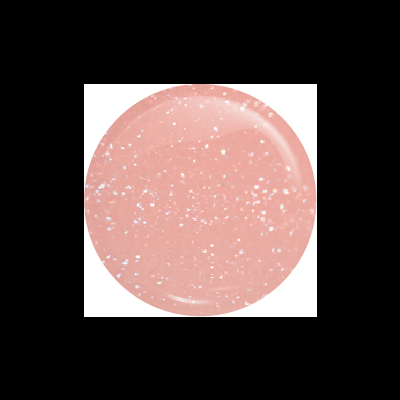 Prato rosa com efeito cintilante e partículas brancas