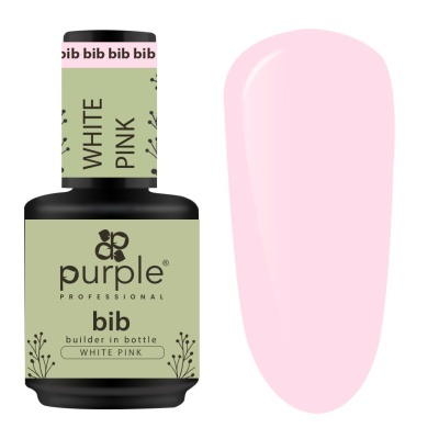 Verniz de unhas Pink White Pink Purple Professional com amostra da cor