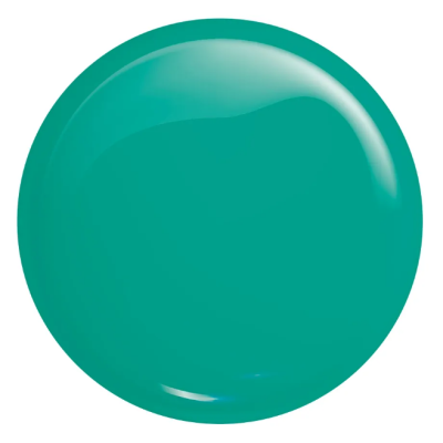 Esfera turquesa brilhante sobre fundo branco