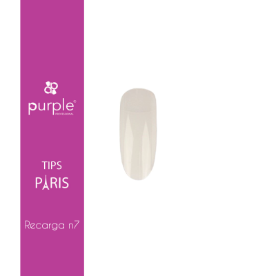 Unha postiça transparente da marca Purple Professional