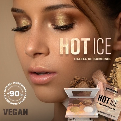 Cartaz de paleta de sombras Andreia Professional HOT ICE