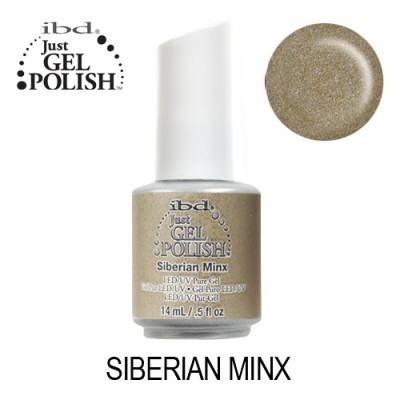 Verniz gel ibd Just GEL POLISH SIBERIAN MINX dourado metálico