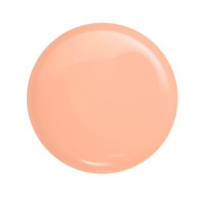 Gota redonda de verniz de unhas cor pêssego