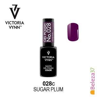 Esmalte de gel Victoria Vynn cor roxa 028 SUGAR PLUM