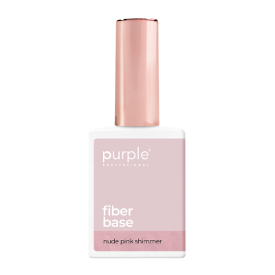 Frasco de base para unhas rosa nude com tampa rosa