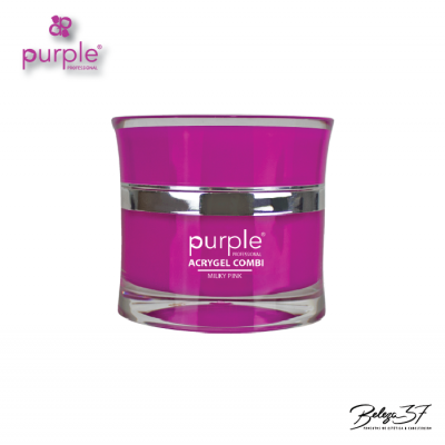 Frasco rosa de gel ACRYGEL COMBI Milky Pink da purple PROFESSIONAL