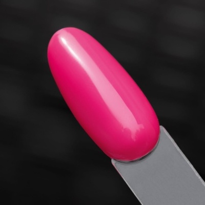 Amostra de verniz de unha cor de rosa brilhante