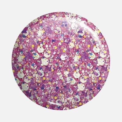 Prato redondo em cerâmica com padrão floral rosa e branco