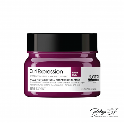 Embalagem roxa de creme profissional para cabelo Curl Expression