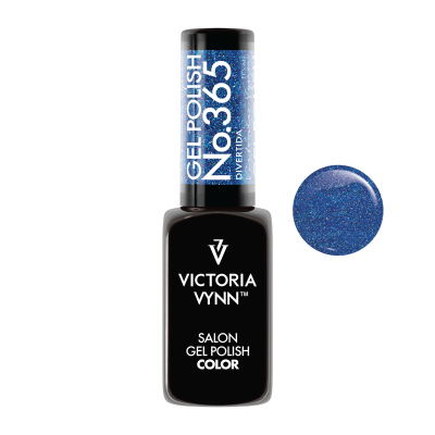 Frasco de verniz gel azul brilhante Victoria Vynn N.º 365