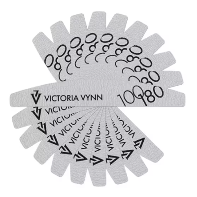 Conjunto de lixas de unha VICTORIA VYNN em leque