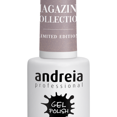Frasco branco de verniz gel para unhas da marca Andreia Professional