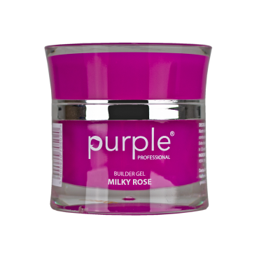 Frasco de gel para unhas Purple Professional Milky Rose rosa
