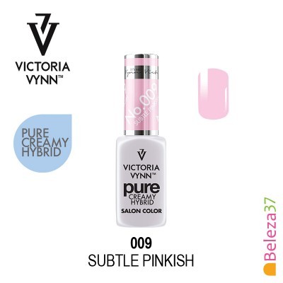 Verniz Victoria Vynn Pure Creamy Hybrid 009 Subtle Pinkish rosa claro