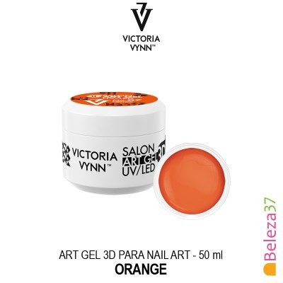 Gel para unhas laranja VICTORIA VYNN ART GEL 3D em embalagem branca