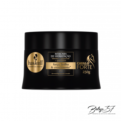 Máscara de hidratação preta Haskell Cavalo Forte 250g