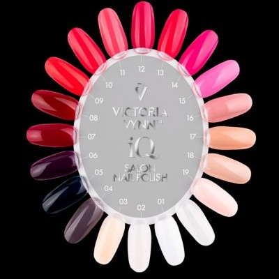 Paleta de amostras de verniz Victoria Vynn iQ Salon Nail Polish com várias cores