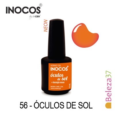 Esmalte verniz gel INOCOS laranja neon 56 - ÓCULOS DE SOL