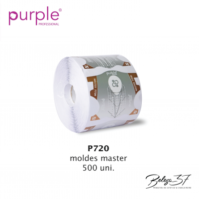 Rolo de moldes para unhas Purple Professional P720, 500 unidades