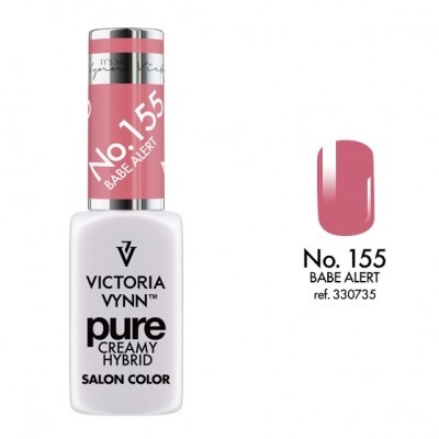 Verniz de unhas Victoria Vynn Pure Creamy Hybrid, cor rosa No. 155 Babe Alert