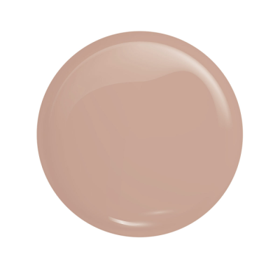 Círculo bege claro liso e brilhante sobre fundo branco