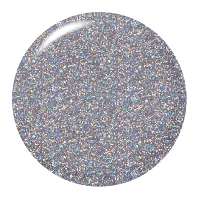 Disco com verniz brilhante prateado