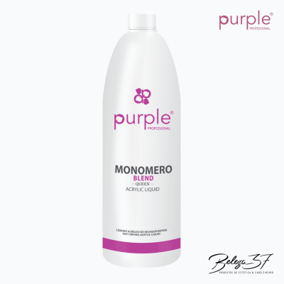 Frasco branco de líquido acrílico Monomero Blend Purple Professional