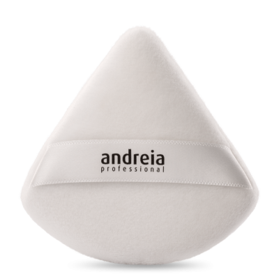 Esponja branca para aplicação de maquilhagem com faixa 'andreia professional'