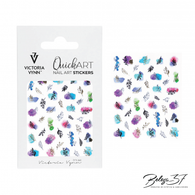 Autocolantes para unhas com desenhos florais em várias cores