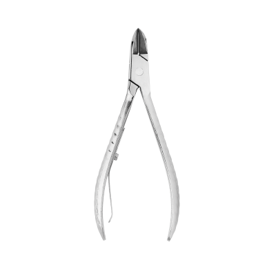 Alicate de corte metálico com cabo curvo e mola